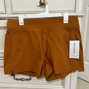 Athleta Trekkie north short burnt orange new with tags